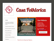 Tablet Screenshot of casafolklorica.com